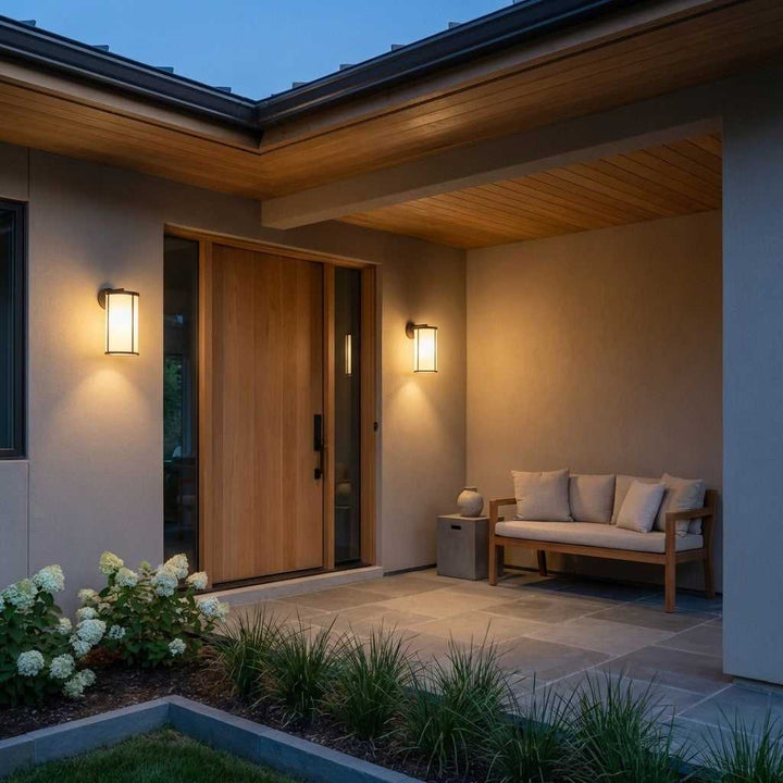 Luning One Light Lantern in Antique Bronze Generation Lighting Canada