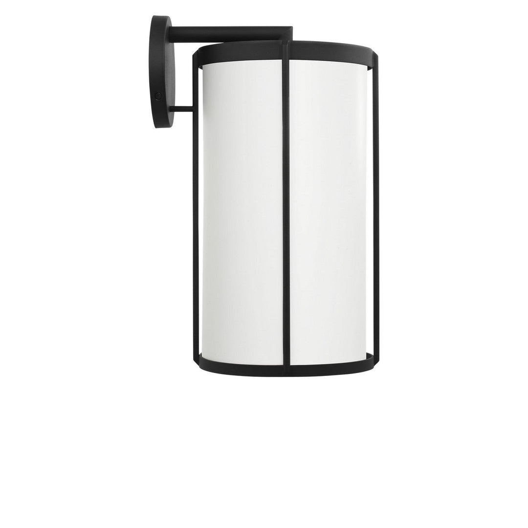 Luning One Light Lantern in Textured Black Generation Lighting Canada