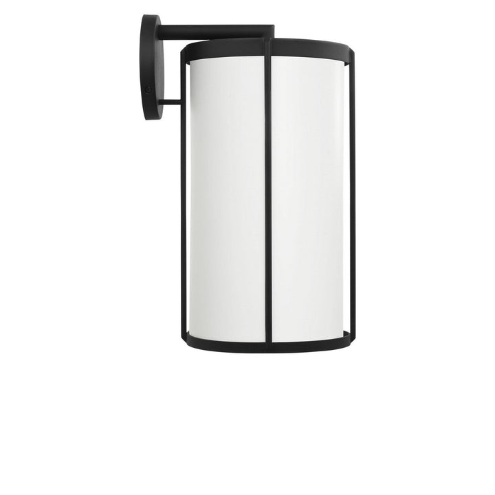 Luning One Light Lantern in Textured Black Generation Lighting Canada