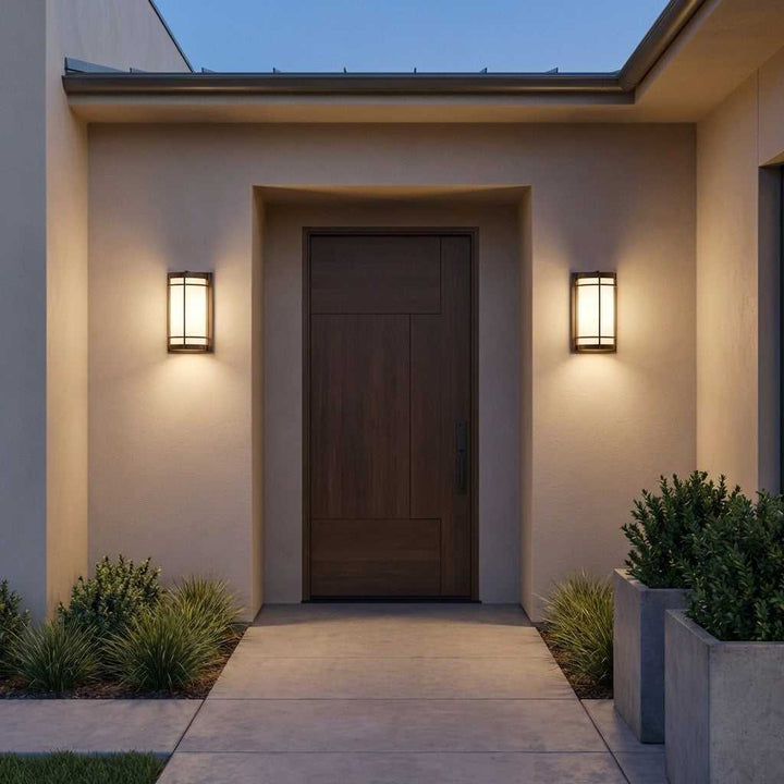 Luning One Light Lantern in Antique Bronze Generation Lighting Canada