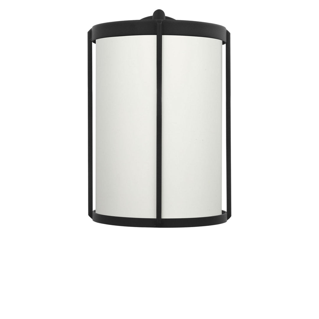 Luning One Light Lantern in Textured Black Generation Lighting Canada