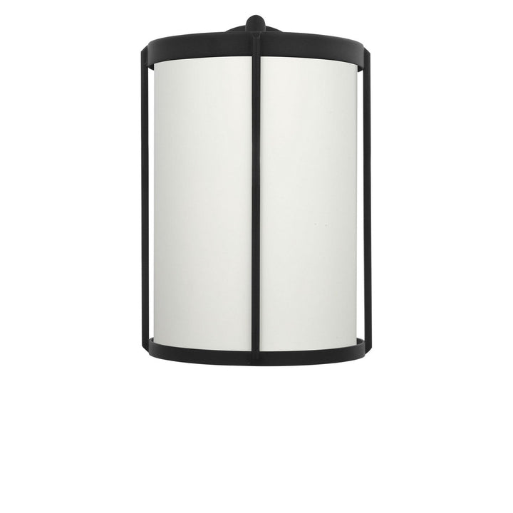 Luning One Light Lantern in Textured Black Generation Lighting Canada