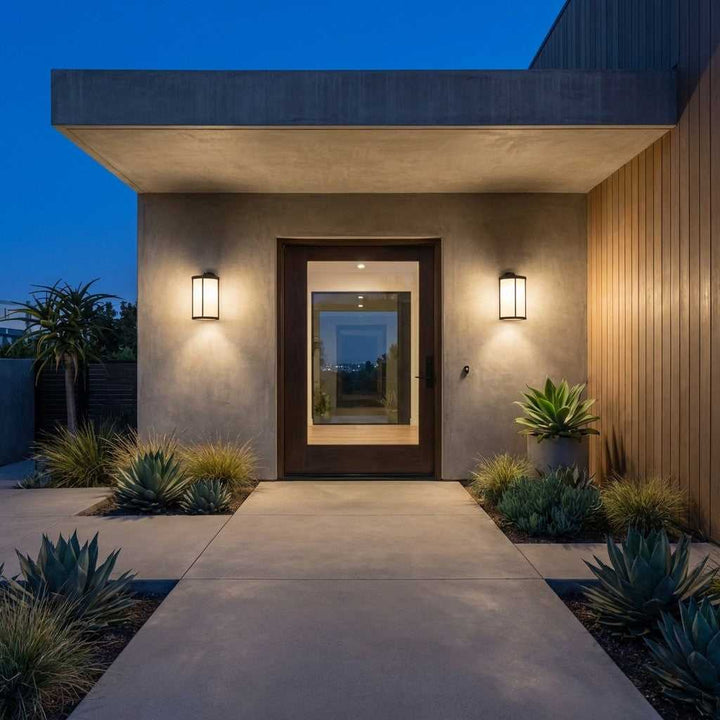 Luning One Light Lantern in Textured Black Generation Lighting Canada