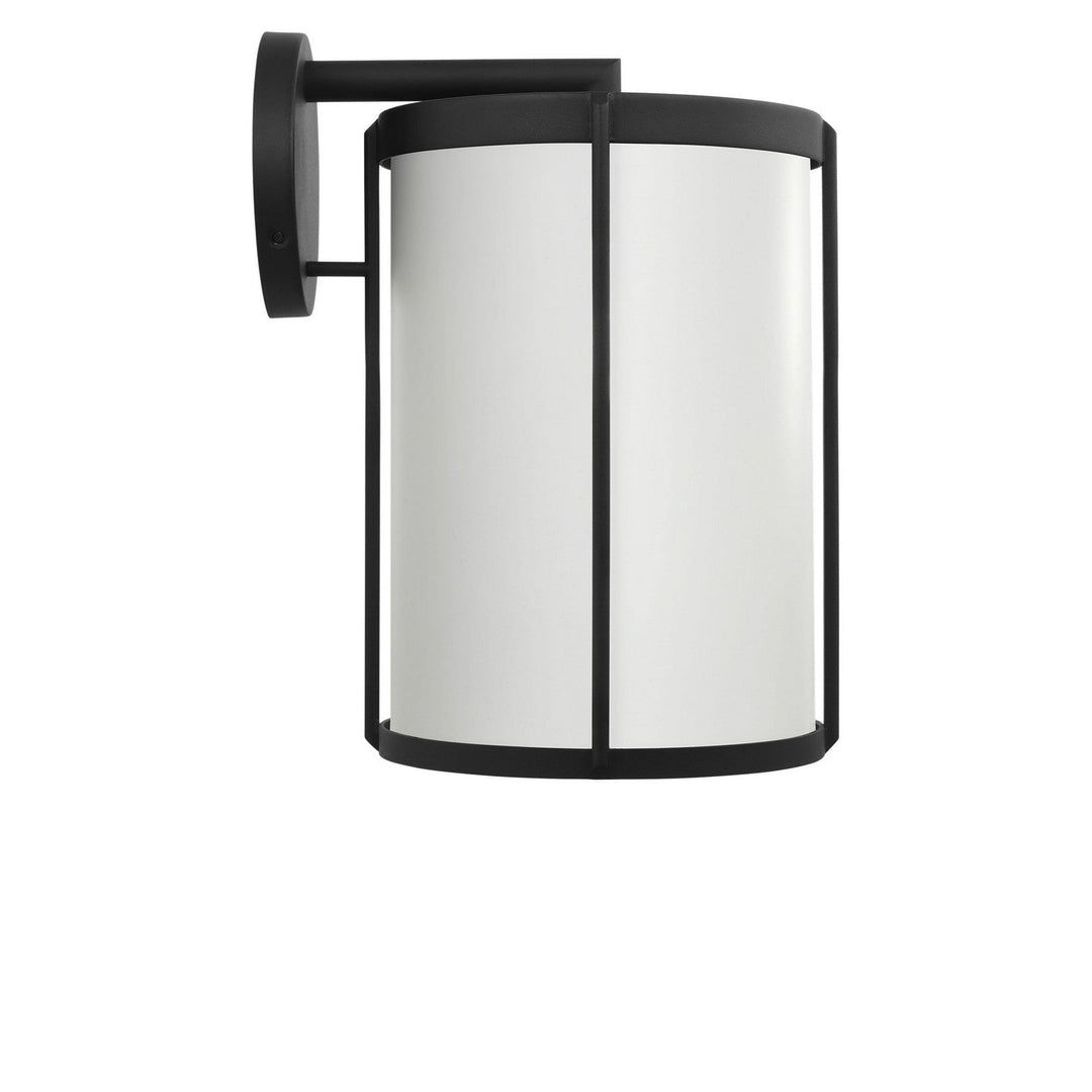 Luning One Light Lantern in Textured Black Generation Lighting Canada