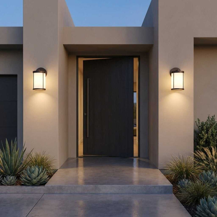 Luning One Light Lantern in Antique Bronze Generation Lighting Canada