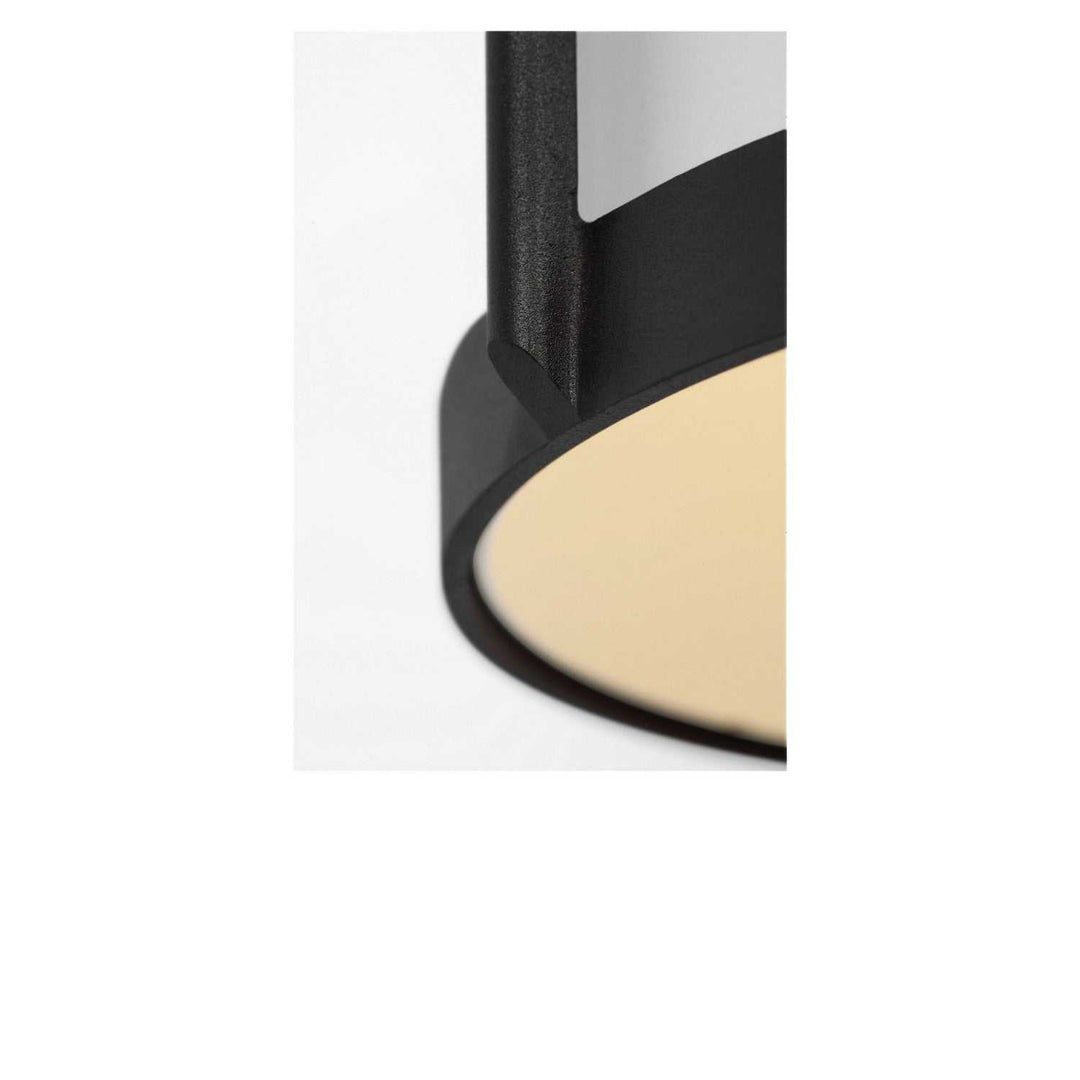 Luning One Light Lantern in Textured Black Generation Lighting Canada