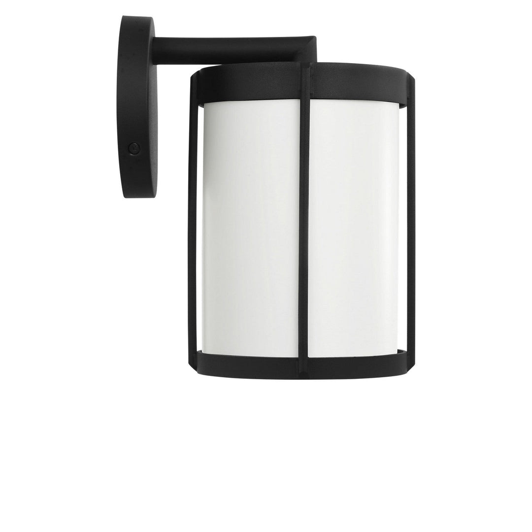 Luning One Light Lantern in Textured Black Generation Lighting Canada