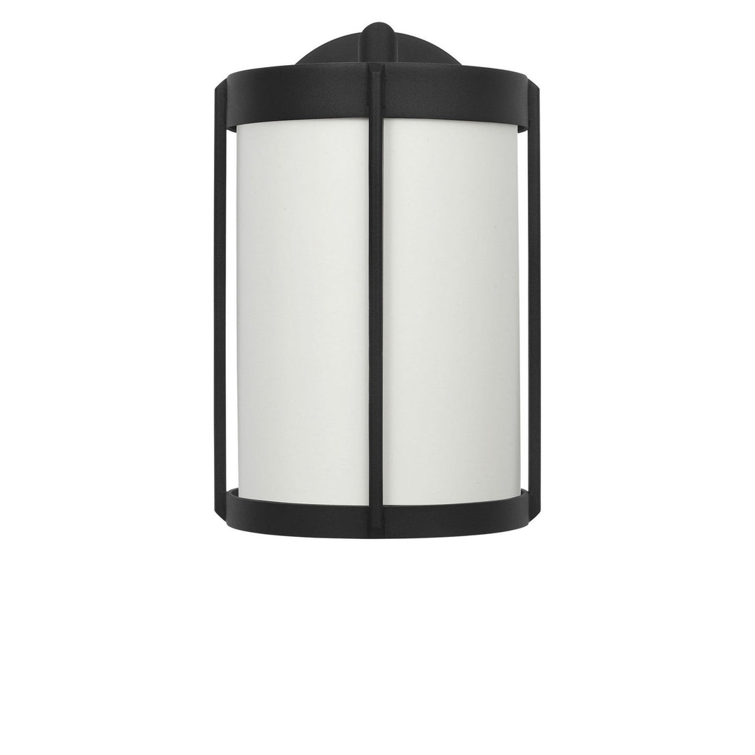 Luning One Light Lantern in Textured Black Generation Lighting Canada