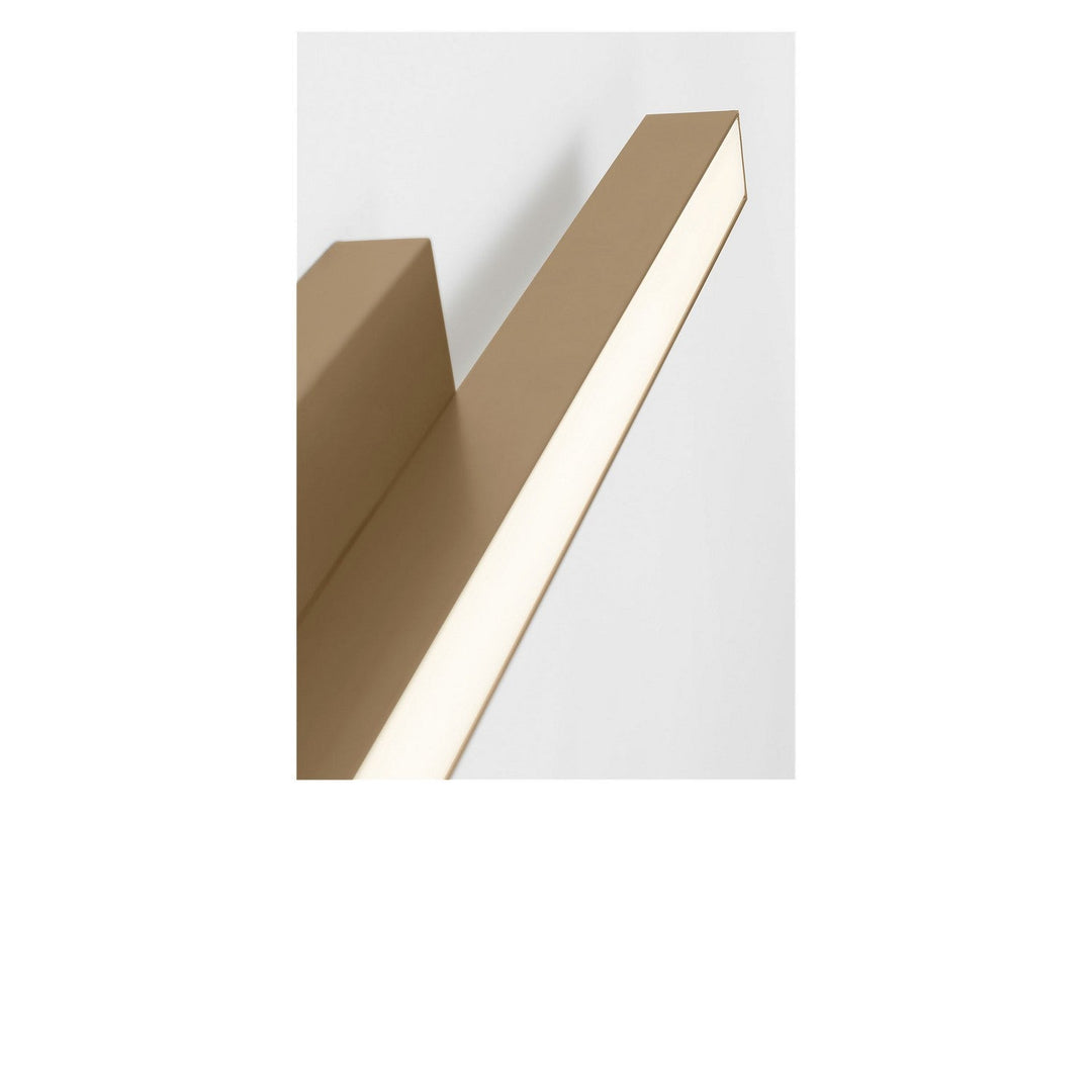 Marque LED Vanity in Satin Brass Generation Lighting Canada