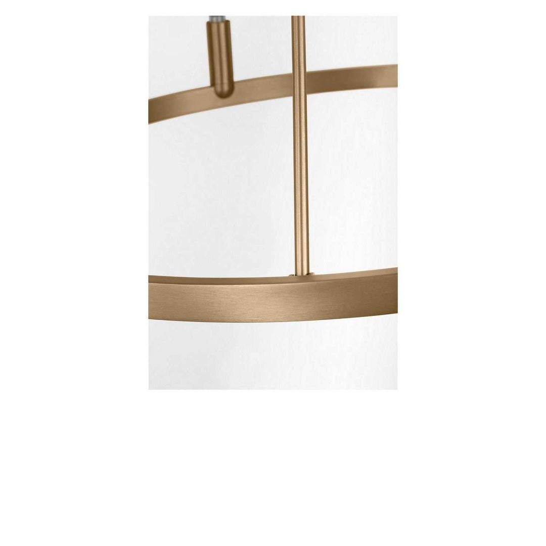 Mirla Six Light Chandelier in Satin Brass Generation Lighting Canada