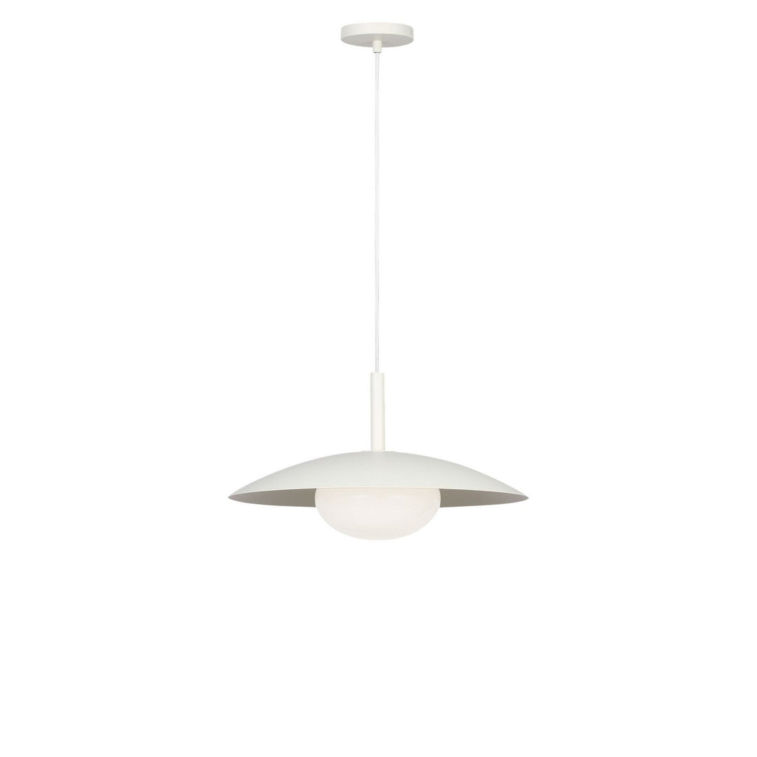 Mont One Light Pendant in Matte White Generation Lighting Canada