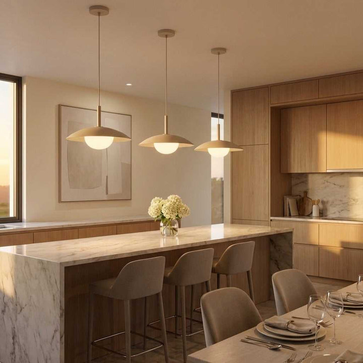 Mont One Light Pendant in Sand Dune Generation Lighting Canada