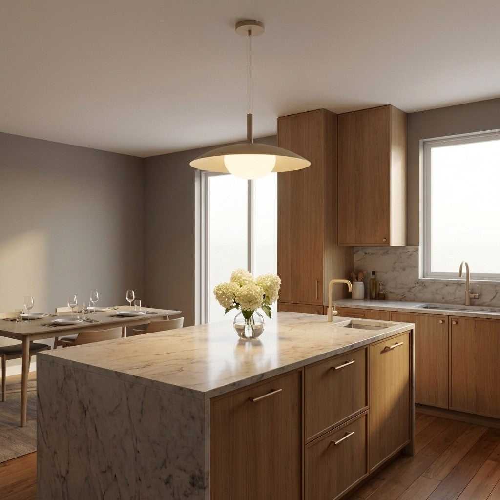 Mont One Light Pendant in Sand Dune Generation Lighting Canada