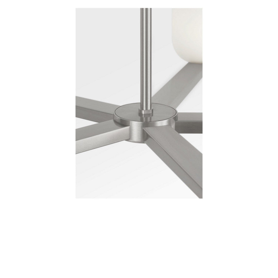 Neblina Five Light Chandelier in Brushed Nickel Generation Lighting Canada