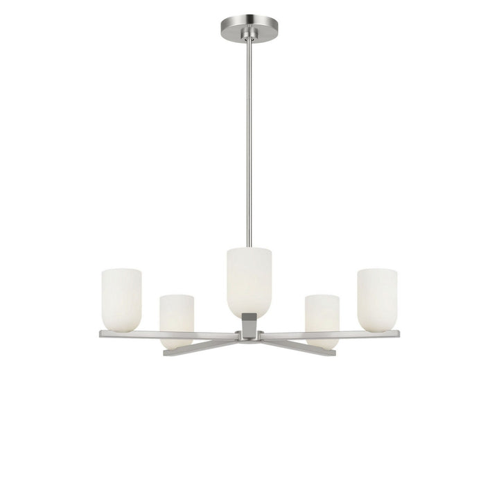 Neblina Five Light Chandelier in Brushed Nickel Generation Lighting Canada
