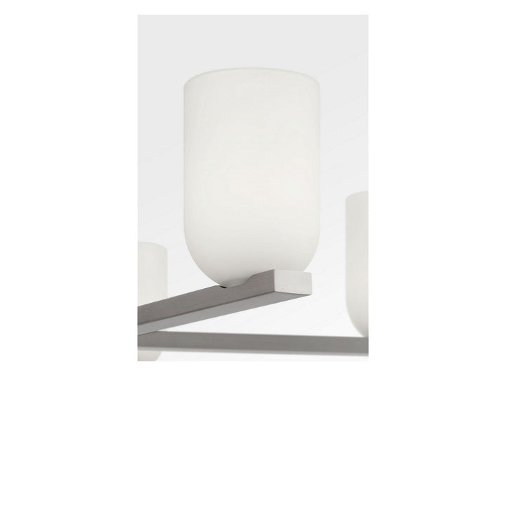 Neblina Five Light Chandelier in Brushed Nickel Generation Lighting Canada