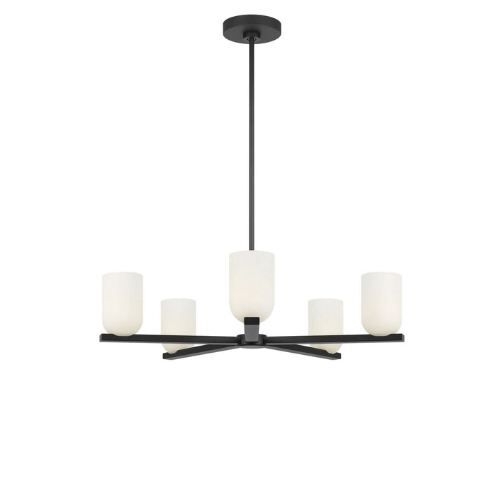 Neblina Five Light Chandelier in Midnight Black Generation Lighting Canada