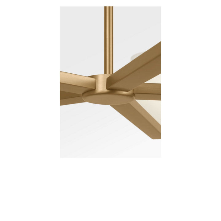 Neblina Five Light Chandelier in Satin Brass Generation Lighting Canada