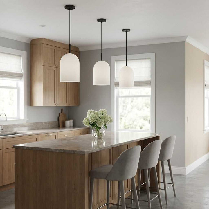 Neblina One Light Pendant in Midnight Black Generation Lighting Canada
