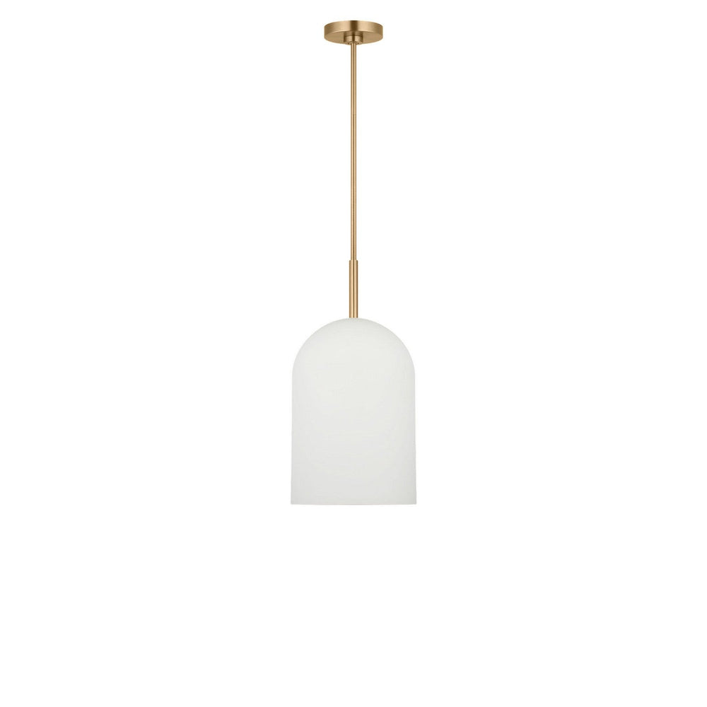 Neblina One Light Pendant in Satin Brass Generation Lighting Canada
