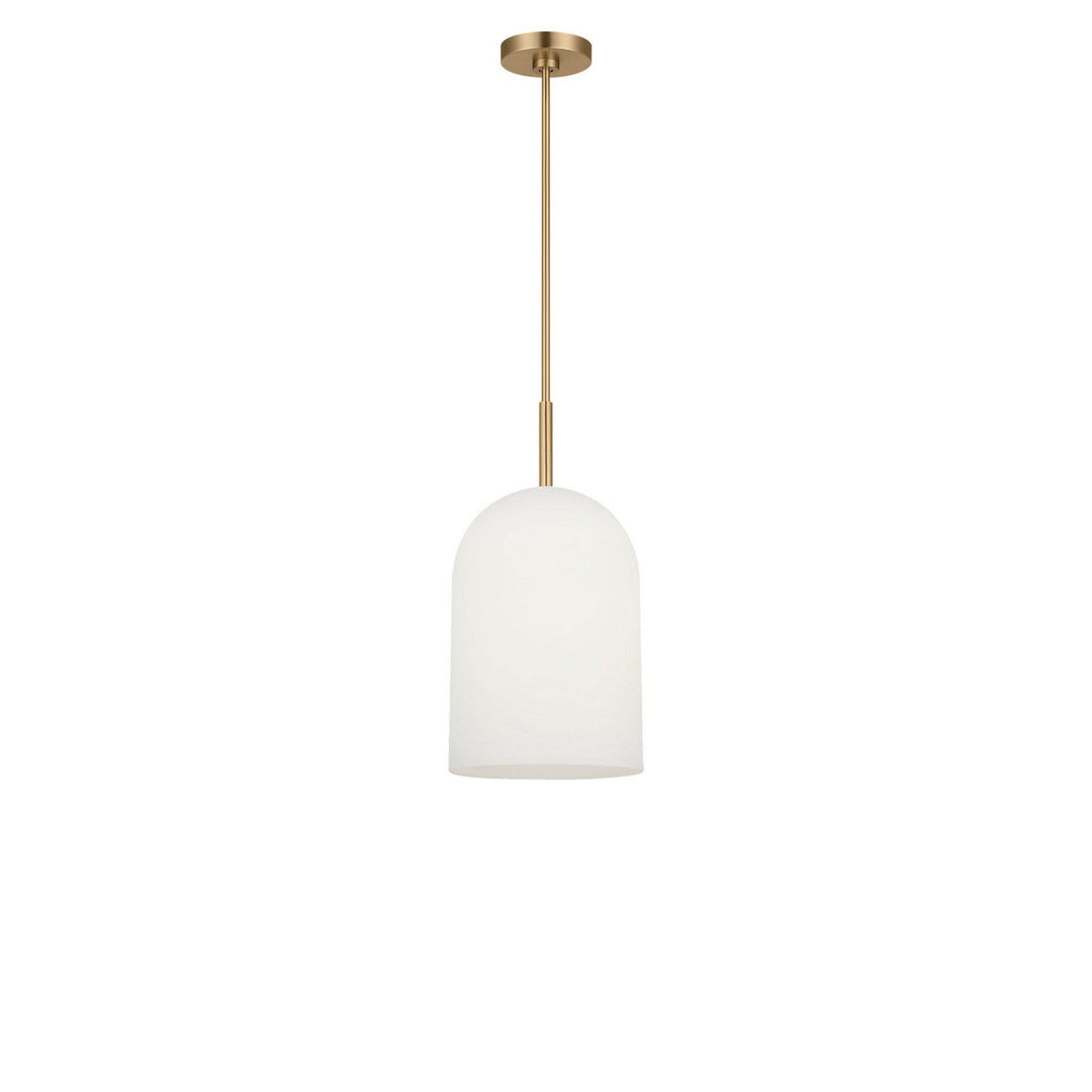 Neblina One Light Pendant in Satin Brass Generation Lighting Canada