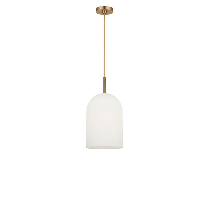 Neblina One Light Pendant in Satin Brass Generation Lighting Canada