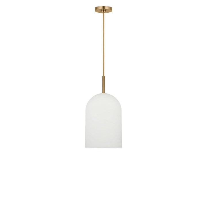 Neblina One Light Pendant in Satin Brass Generation Lighting Canada