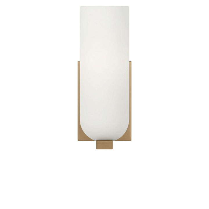 Neblina One Light Vanity in Satin Brass Generation Lighting Canada