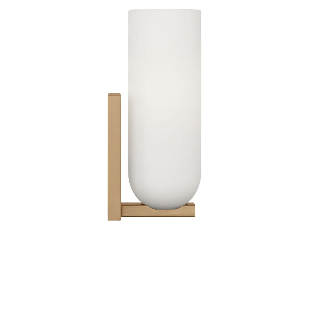 Neblina One Light Vanity in Satin Brass Generation Lighting Canada