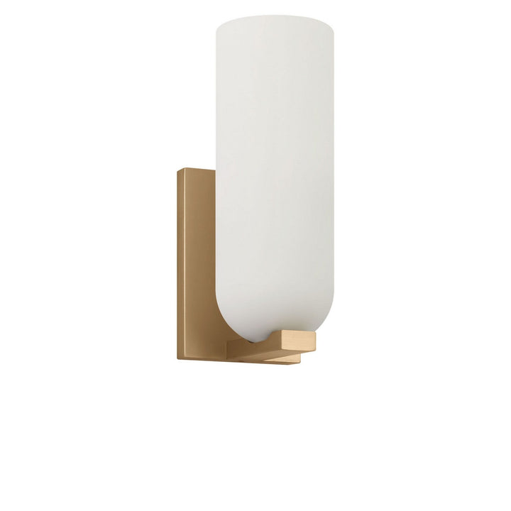 Neblina One Light Vanity in Satin Brass Generation Lighting Canada