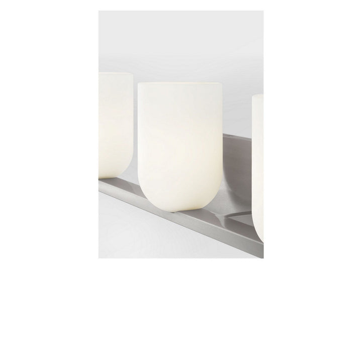 Neblina Three Light Vanity in Brushed Nickel Generation Lighting Canada