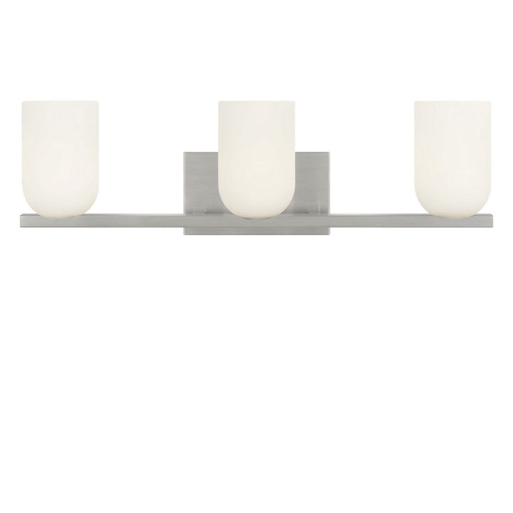 Neblina Three Light Vanity in Brushed Nickel Generation Lighting Canada