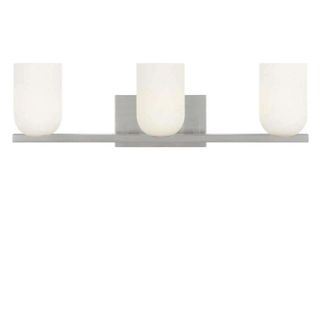 Neblina Three Light Vanity in Brushed Nickel Generation Lighting Canada