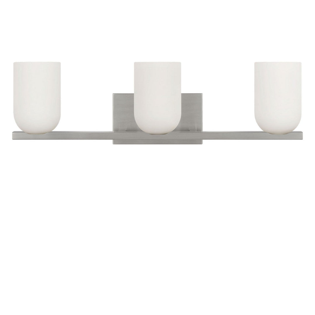 Neblina Three Light Vanity in Brushed Nickel Generation Lighting Canada