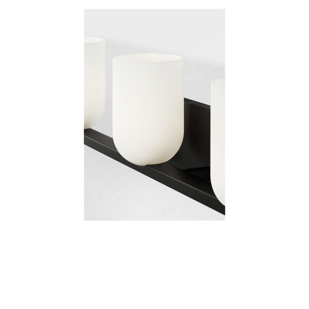 Neblina Three Light Vanity in Midnight Black Generation Lighting Canada