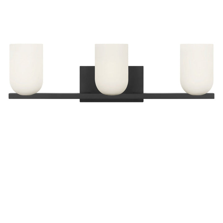 Neblina Three Light Vanity in Midnight Black Generation Lighting Canada