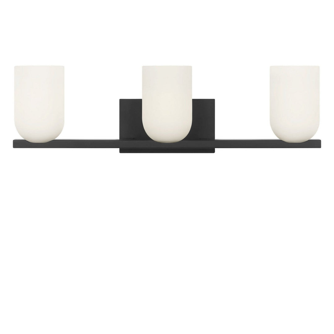 Neblina Three Light Vanity in Midnight Black Generation Lighting Canada
