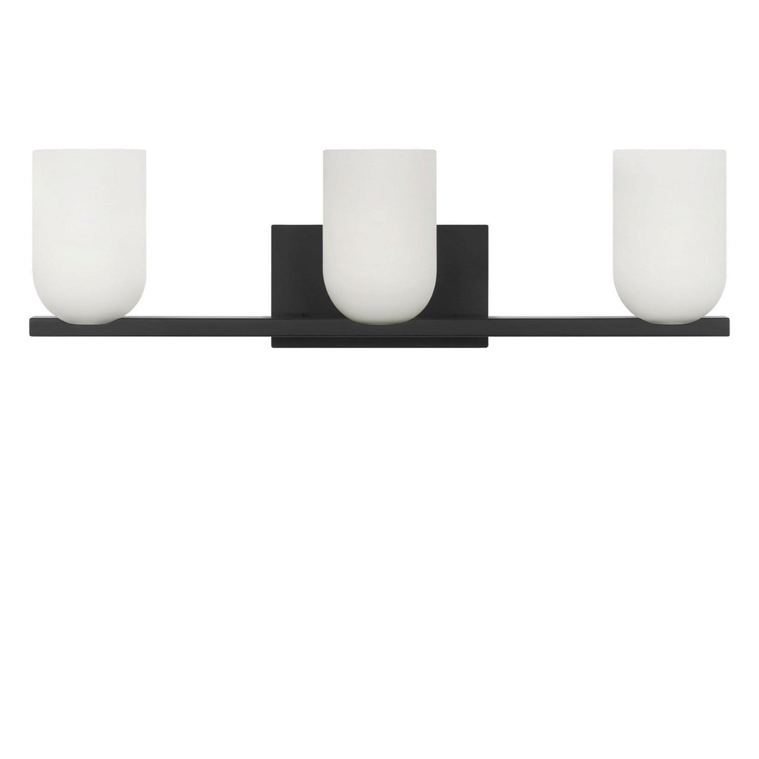 Neblina Three Light Vanity in Midnight Black Generation Lighting Canada