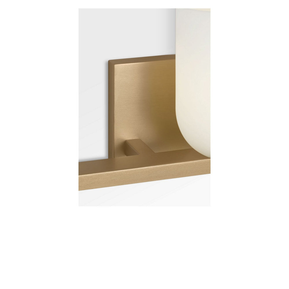 Neblina Three Light Vanity in Satin Brass Generation Lighting Canada