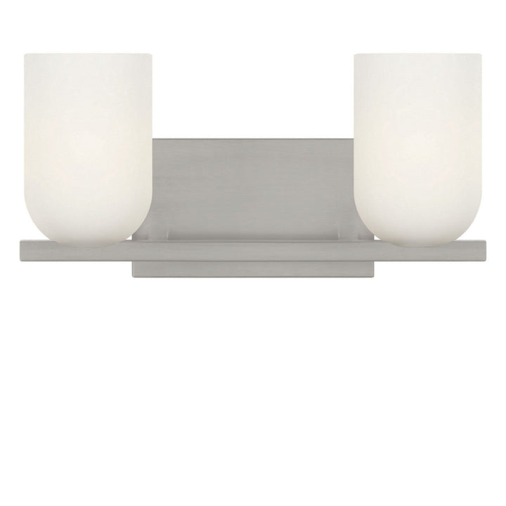 Neblina Two Light Vanity in Brushed Nickel Generation Lighting Canada