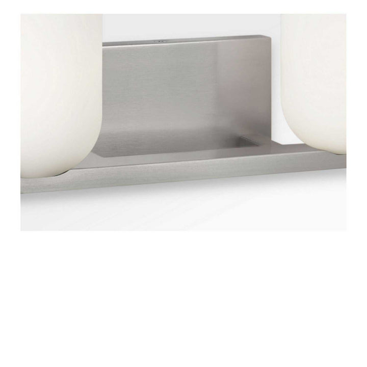 Neblina Two Light Vanity in Brushed Nickel Generation Lighting Canada