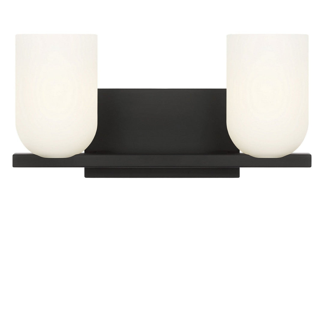 Neblina Two Light Vanity in Midnight Black Generation Lighting Canada