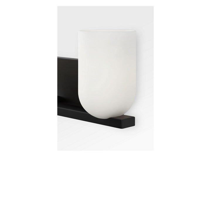 Neblina Two Light Vanity in Midnight Black Generation Lighting Canada