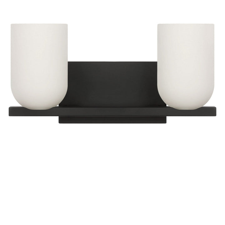 Neblina Two Light Vanity in Midnight Black Generation Lighting Canada