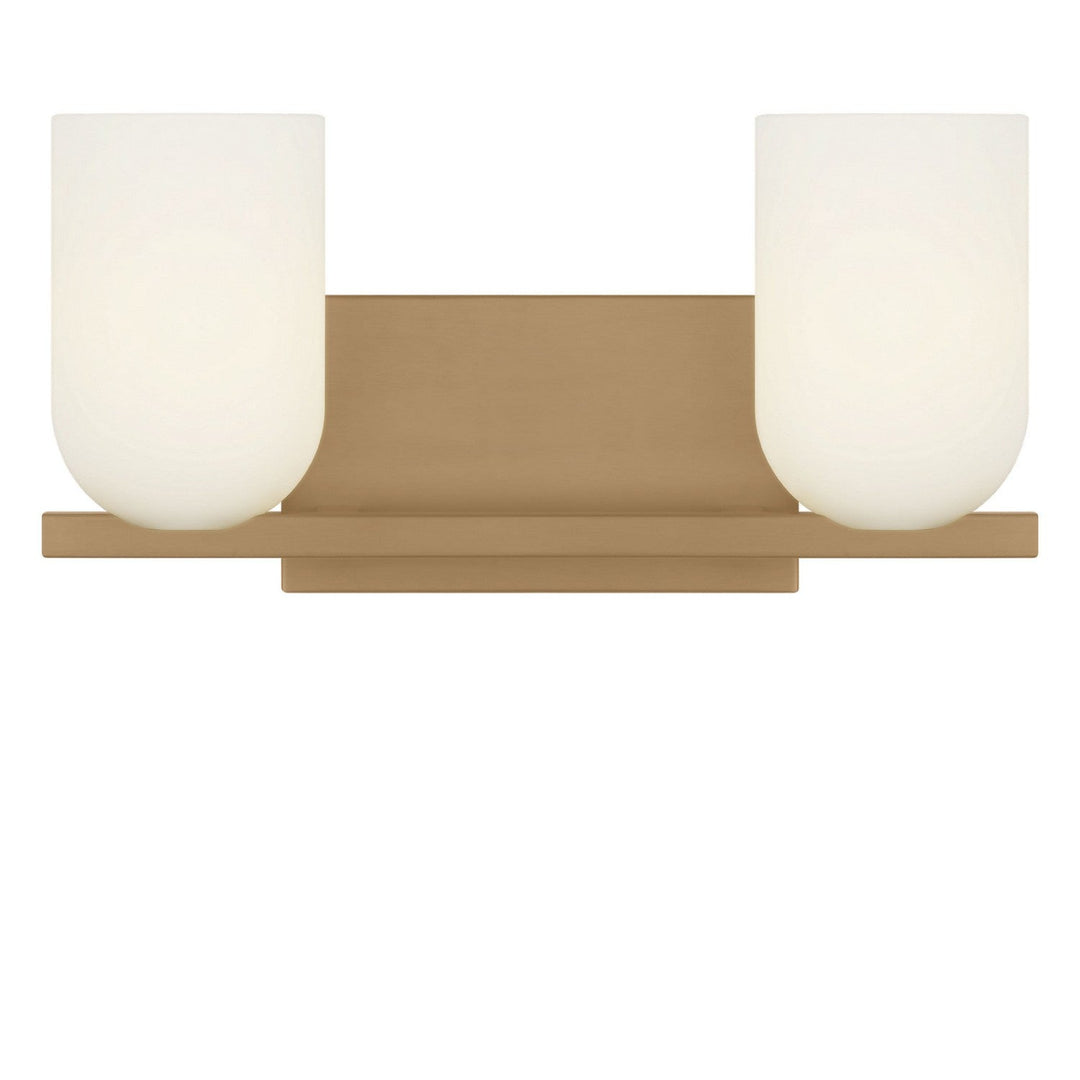Neblina Two Light Vanity in Satin Brass Generation Lighting Canada