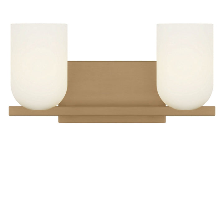 Neblina Two Light Vanity in Satin Brass Generation Lighting Canada