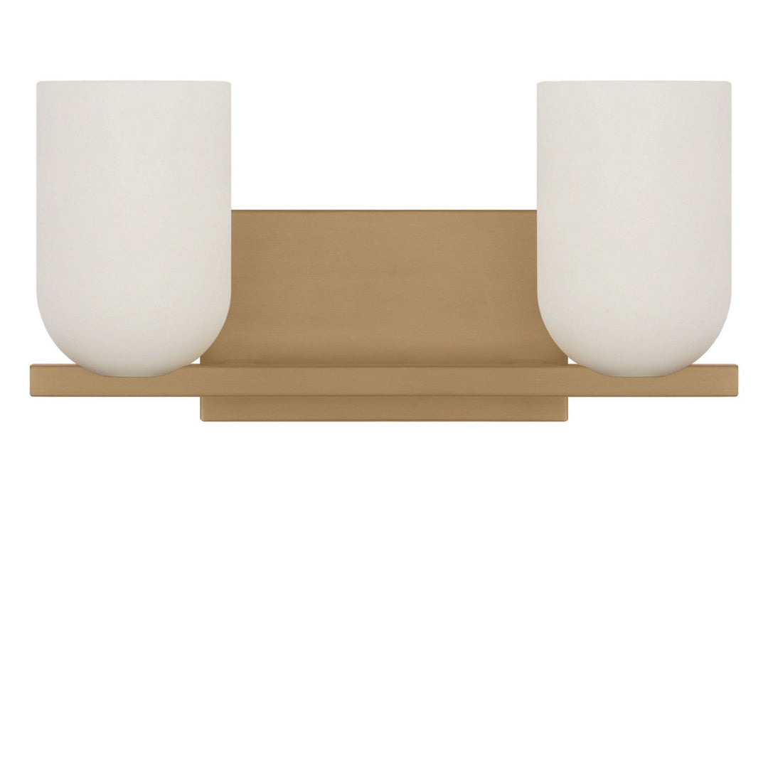 Neblina Two Light Vanity in Satin Brass Generation Lighting Canada