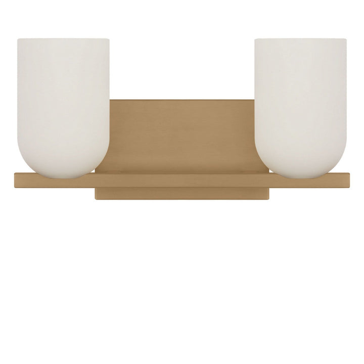 Neblina Two Light Vanity in Satin Brass Generation Lighting Canada