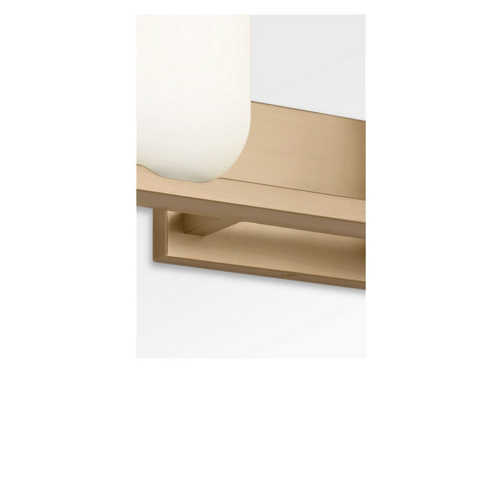 Neblina Two Light Vanity in Satin Brass Generation Lighting Canada