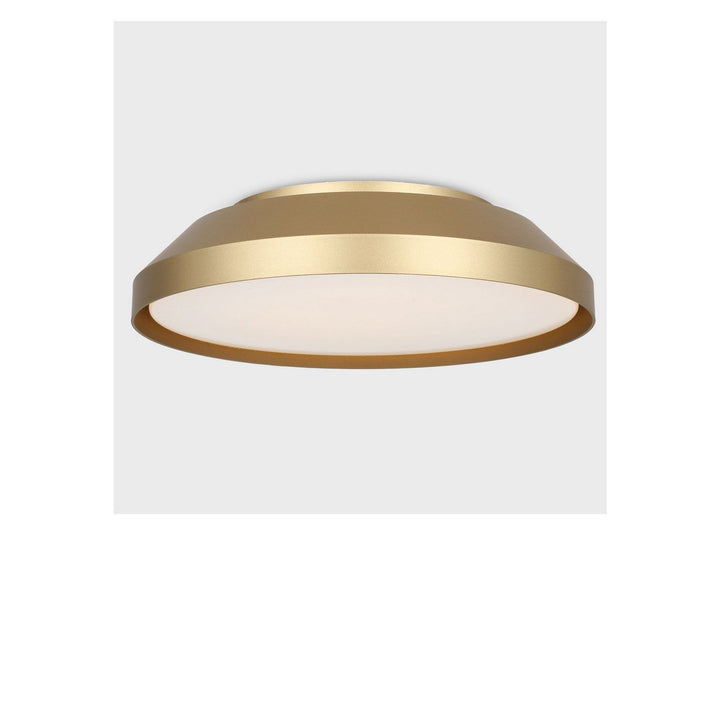 Nevado LED Flush Mount in Satin Brass Generation Lighting Canada